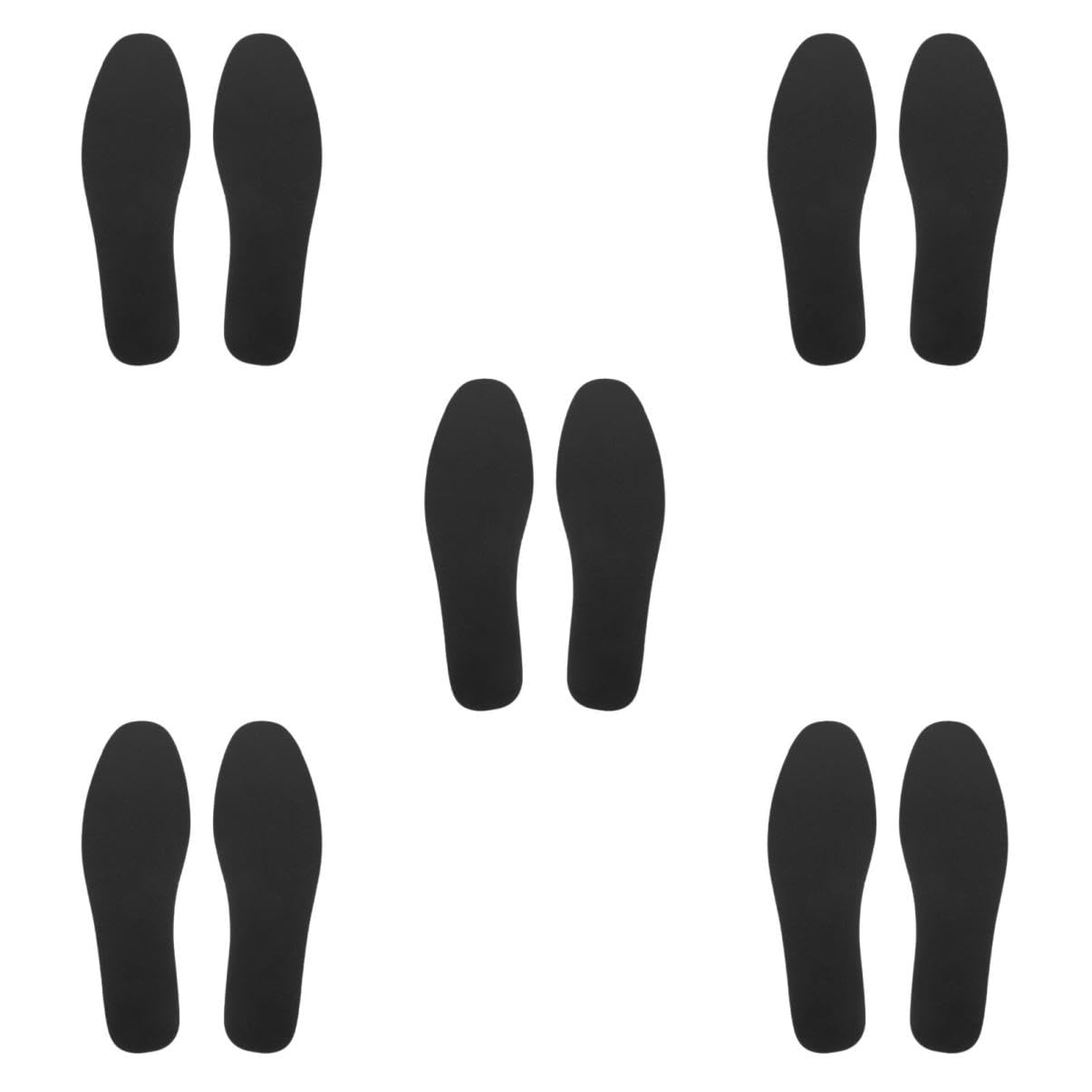 FOMIYES 5 Pares Plantillas de Acero Manganeso Resistentes Anti-perforación para Hombres y Mujeres Protección para Calzado