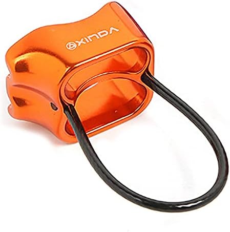 ANCLLO Professional 25KN Rappel ATC Belay Device Aluminum V-grooved Rock Climbing Belay Device Rappelling Descender Safety Equipment
