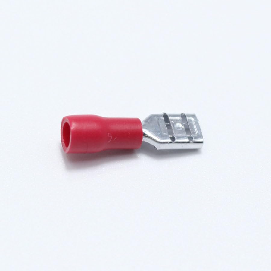10pcs Male + 10pcs Female 4.8mm Spade Crimp Terminal Pre Insulated Electrical Connectors for 22-16AWG Wire /0.5-1.5mm2 Cable VUQLDHAYZ