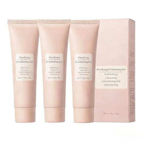 Gel Exfoliante Purificante, un gel facial y corporal suave y no irritante que elimina las células muertas, la suciedad y otras impurezas, mejorando el tono desigual y la opacidad de la piel.