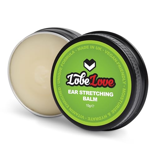Stretch It - (15g) Premium Ear Stretching Balm Lobelove Ear Stretching Aftercare with Jojoba Oil Castor Oil Apricot Kernel Oil and Vitamin E