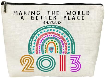 SIUNY 13 Year Old Girl Gift Ideas Daughter Cosmetic Bags, 13th Birthday Gifts for Teenage Girls, Funny 2013 Birthday Decorations Makeup Bags for Her, Sister, Niece Makeup Travel Bag (2013)