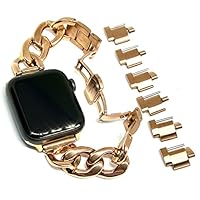 Amazon.co.jp: Royce&Roland Apple watch チェーンバンド バタフライ