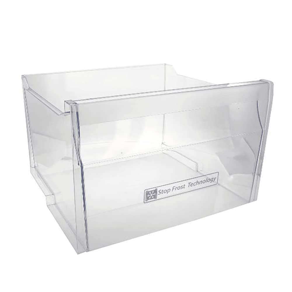 Cassetto congelatore (cassetto) trasparente per frigorifero Whirlpool e congelatore 481010654157 - Dimensioni (39,9 x 36,4 x 25,5 cm)
