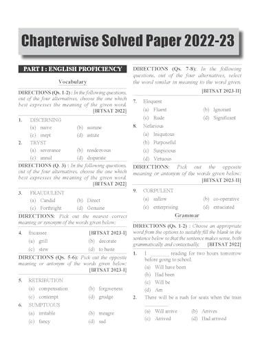 Image of Guide to English & Logical Reasoning for BITSAT with Previous Year Questions & 10 Mock Tests - 5 in Book & 5 Online 11th Edition | PYQs | Revision Material for Physics, Chemistry & Mathematics |