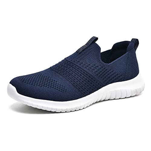 Image of TIOSEBON Women's Walking Tennis Shoes Knit Comfortable Slip on Breathable Mesh Lightweight Sneaker