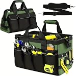 Heavy Duty Tool Bag 15-Inch,16-Pocket Portable Tool Box Organizer Storage, Tactical Carry Tote Toolbox with Large Zipper,Adjustable Shoulder Strap,Father Day Dad Men Mechanic HVAC Engineer Gift