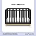 Storkcraft Santos Convertible Crib (Black & Natural) – GREENGUARD Gold Certified, Fits Standard Crib Mattress, Converts to Toddler Bed and Daybed, 4 Adjustable Mattress Heights, Rounded Edges