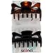 Scunci Effortless Beauty Basic Jaw Clips 3 ea (Pack of 2)