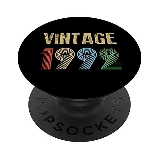 1992 cumpleaños vintage PopSockets PopGrip: Agarre intercambiable para Teléfonos y Tabletas