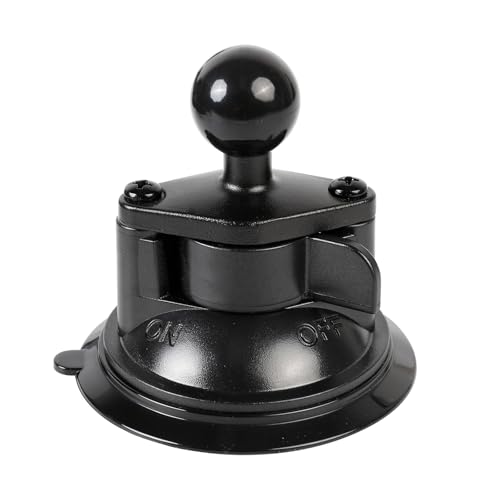 FPN Suction Cup Mount Base with 1 Ball for RAM Mounts Compatible with RAM B Size Double Socket Arm and 1 inch Ball Phone Holder