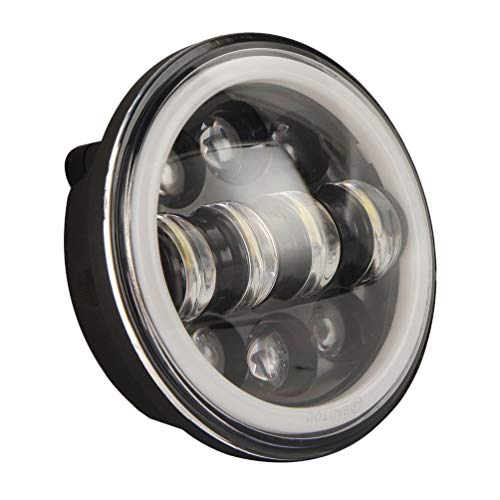 Farol de Motocicleta Redondo LED Anel Halo Ângulo Olhos Farol Motos Lâmpada para Motocicleta 5,75 po