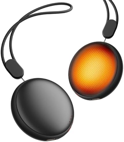 COZOME Handwärmer Elektrisch 2er Set, USB-C 55°C Skiing Camping Geschenk | 4000mAh Akku, 5 Heizstufen, wiederaufladbar, CE/FCC-geprüft. Geschenk für Männer & Frauen.