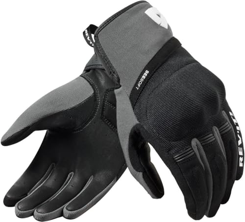 Revit Mosca 2 Motorrad Handschuhe, schwarz/grau, S