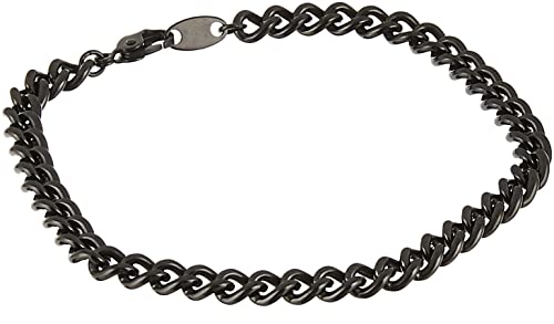 Phiten Carbonized Titanium Chain Bracelet – Corrosion-Resistant, Lightweight, Pure Premium Grade For Sports, Gym, And Athletics For Men And Women, Black 6.7 Inch #TOP24