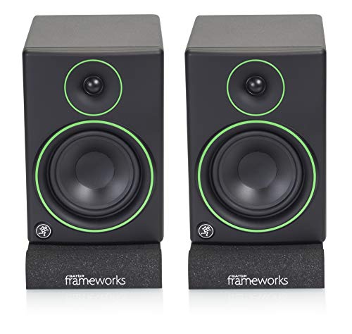 Gator Frameworks Acoustic Foam Isolation Pads For Small Studio Monitors, Fits Most Speaker Stands, Desktops And Bookshelfs; 2-Pack (Gfw-Isopad-Sm) #TOP7