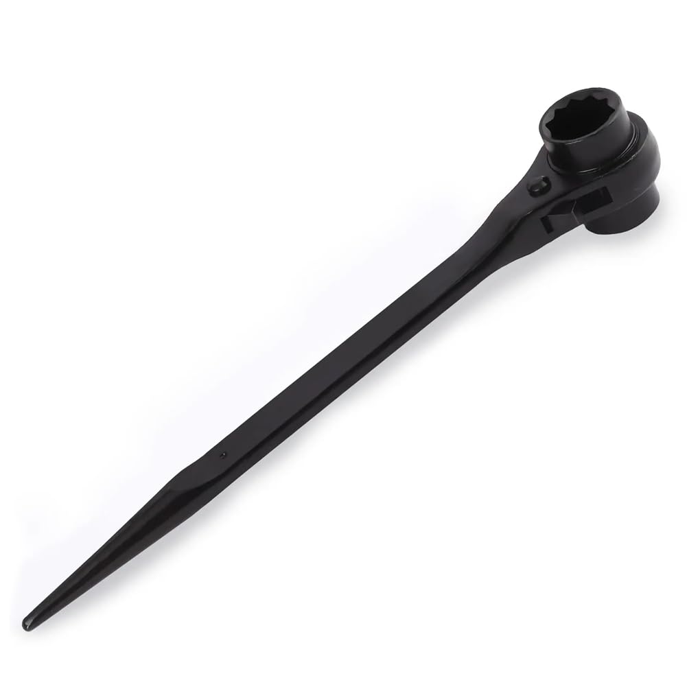Udsknv[Ksl Black Ratcheting Podger 14-17Mm Ratchet Podger Spanner Double Ended Socket Wrench For Scaffold