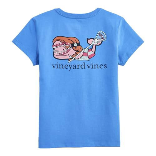 vineyard vines Girls' Lacrosse Whale Short-Sleeve Pocket Tee