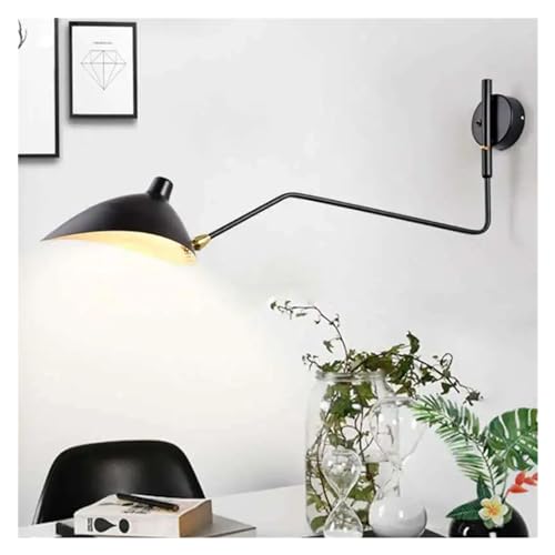 Wall lamp, 北欧壁取り付け用燭台ロッカーランプレトロ寝室ベッドサイド読書照明器具リビングルーム Led 屋内照明家の装飾廊下(Double head 150cm)