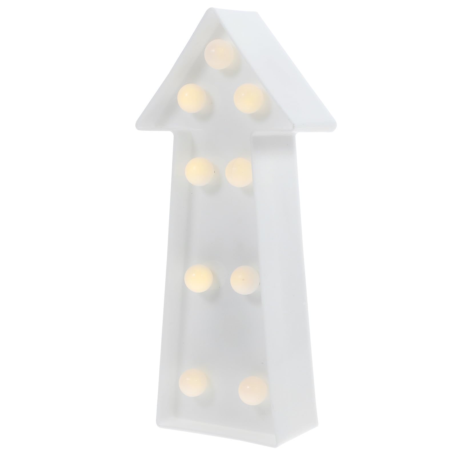 Sewroro Led Arrow Sign Light 8.85 Inch Battery Operated 3D Arrow Shaped Marquee Sign Wall Decor for Kids Room Christmas Birthday Wedding Party