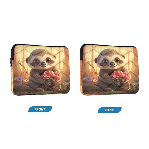 Funda para laptop 13-14 pulgadas impermeable con diseño de perezoso miniatura 2