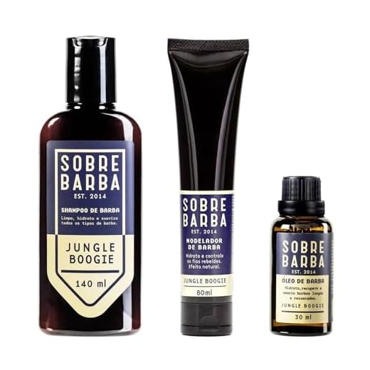 Kit Sobrebarba - Shampoo + Modelador + Óleo de Barba Jungle Boogie