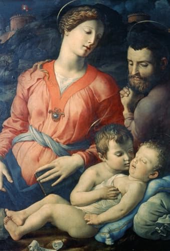 Cuadro de la Sagrada Familia Bronzino para Decoración de Paredes Salón