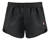 City Threads Girls' Swimming Suit Bottom Board Short Swim Athletic Shorts Beach Pool Camp Running Sports Wicking Fast Dry, Black, 10