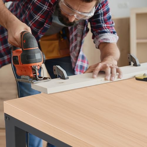 Antifir 48” Adjustable Workbench，Heavy Duty Wood Work Bench 2000 Lbs Load Capacity,Work Table with Power Outlet for Garage, Workshop, Office, Home - Thumbnail 2