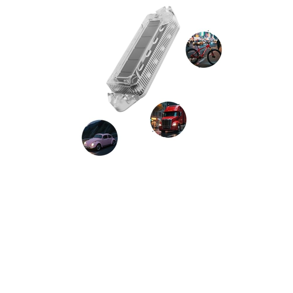Prenda impermeable accionada solar del paquete IP65 de la luz de baliza que destella del LED 2 para el coche y la motocicleta