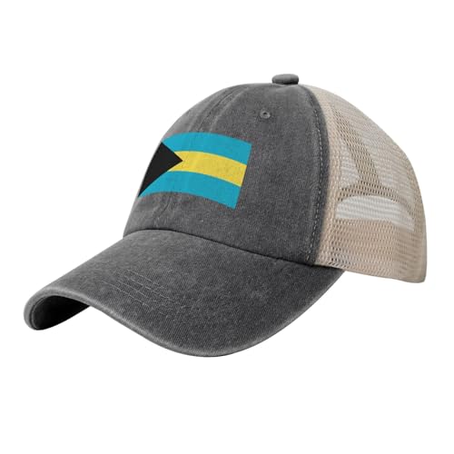 LODMLOER Drapeau des Bahamas Casquette de Baseball Unisexe | Protection Anti-UV, Maille Respirante, Réglable | Coutumes Ethniques Casquettes Idéale pour Été & Outdoor