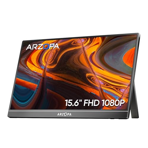 ARZOPA Monitor portátil, Pantalla Portátil IPS FHD de 15,6