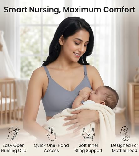 Image of DClub Comfort Revolution Seamless Bra -Easy lite Full-Coverage Wireless Everyday Bra with Soft Comfort with Removable Pad.