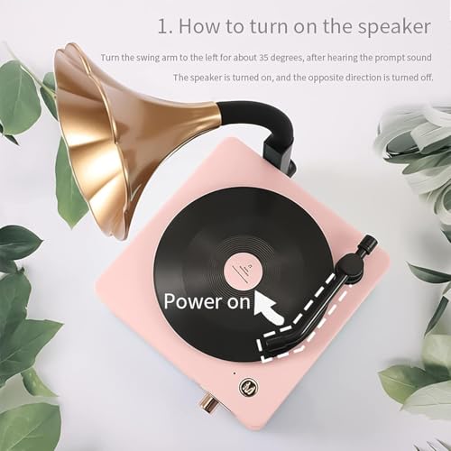 Tocadiscos retro Bluetooth portátil con 3 efectos de sonido para ambientar tu hogar 3