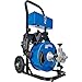 Global Industrial Autofeed Drain Cleaner Machine For 2-4" Pipe, 220 RPM, 75