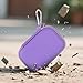 Case Compatible with Samsung T9/ T7/ T7 Shield Portable SSD 1TB 2TB 4TB External Hard Drive, Storage Travel Carrying Holder Organizer for Solid State Drives & USB Cable (Box Only)-Purple