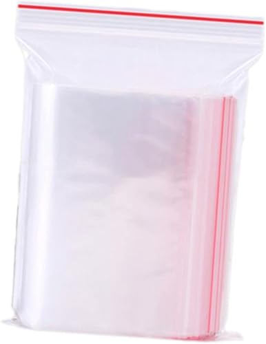 Cabilock Bolsa sellada transparente pequeña bolsa sellada 100 piezas pequeño tratamiento limpio cremallera 11x14 cierre de cremallera dispensador de