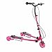 WZWHJ wunderschönen Children's Rocking Scooter 6-12 Jahre alt Kinder-Roller-Geschenk 3-Rad-Roller-Mädchen/Junge schnelles Folding Sports Roller stummes Blitzrad (rot) (Color : Pink)