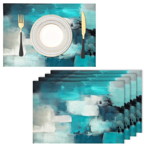 Set de table rectangulaire lavable en machine pour protéger votre table avec style - 2