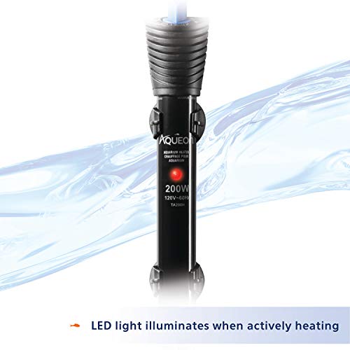Image of Aqueon Submersible Aquarium Heater, 200 Watts, Up to 75 Gallons