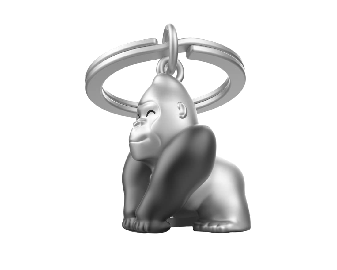 O meta[l]morphose METALMORPHOSE - Gorilla Keyring - MTM133-01< Black, Silver, One Size, Black, Silver, One Size, One size