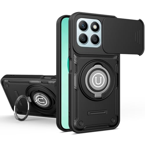 Coque Honor X8B antichoc avec cache caméra coulissant et béquille