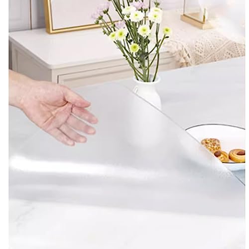 Tapis de table imperméable et résistant à l'huile protecteur PVC givré 70x70