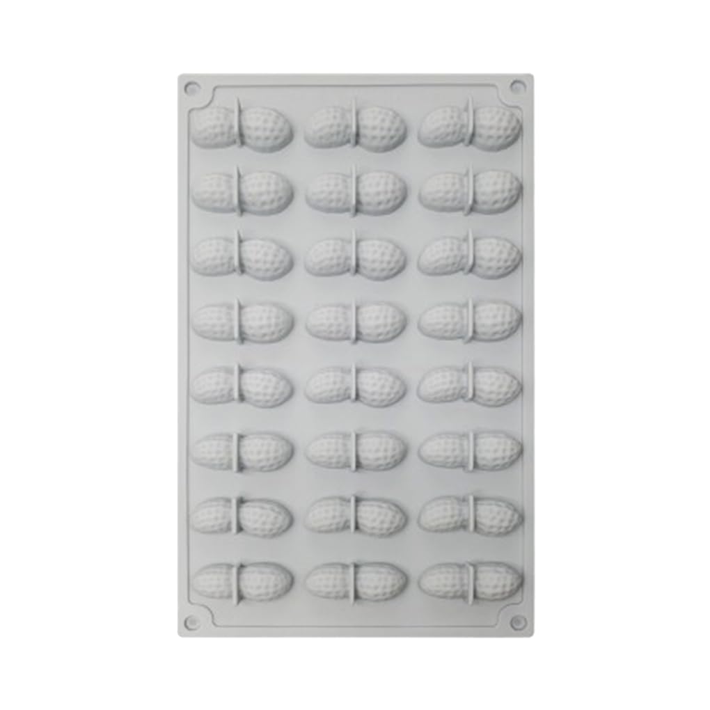 Juego de 5 moldes decorativos de silicona para decoración de pasteles, cacahuete, hongos, fondant, pasteles, decoración hecha a mano, para fiestas