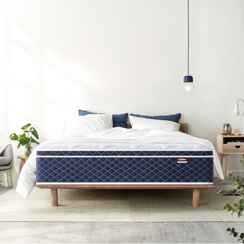 KELTFOS Queen Size Hybrid Mattress 12 Inch Cushion Firm Bed
