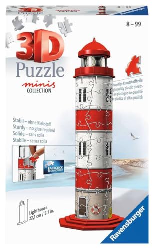 Ravensburger 3D Puzzle 11273 - Mini Lighthouse - kit Miniature pour Puzzles en 3D - Ă partir de 8 Ans