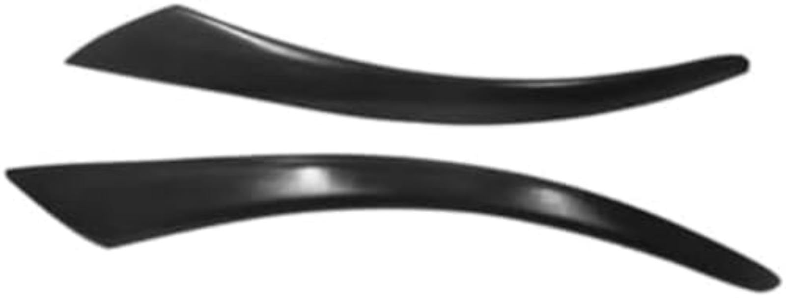 Listwa ozdobna reflektorów, dla Volvo S40 V50 2004–2010, 2012 – czarna listwa ozdobna reflektorów, element dekoracyjny, naklejka na przednią część reflektorów Stylizacja przedniej listwy