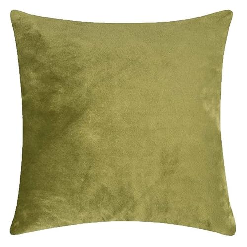 Pad - Kissenhülle - Kissenbezug - Smooth - Samt - hellgrün/Light Green - 50 x 50 cm