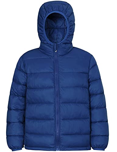 Image of Hooded Puffer Jackets for Boys and Girls - Lightweight and Packable - Autumn and Winter Coat, Warm and Comfy