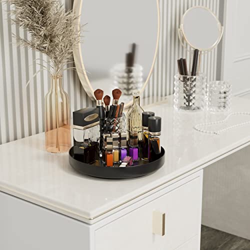 Ovicar Lazy Susan Turntable Organizer - 11 Inch Rotating Spice Rack Metal Lazy Susan For Cabinet Pantry Kitchen Countertop Bathroom Refrigerator Table Storage, Black #TOP5